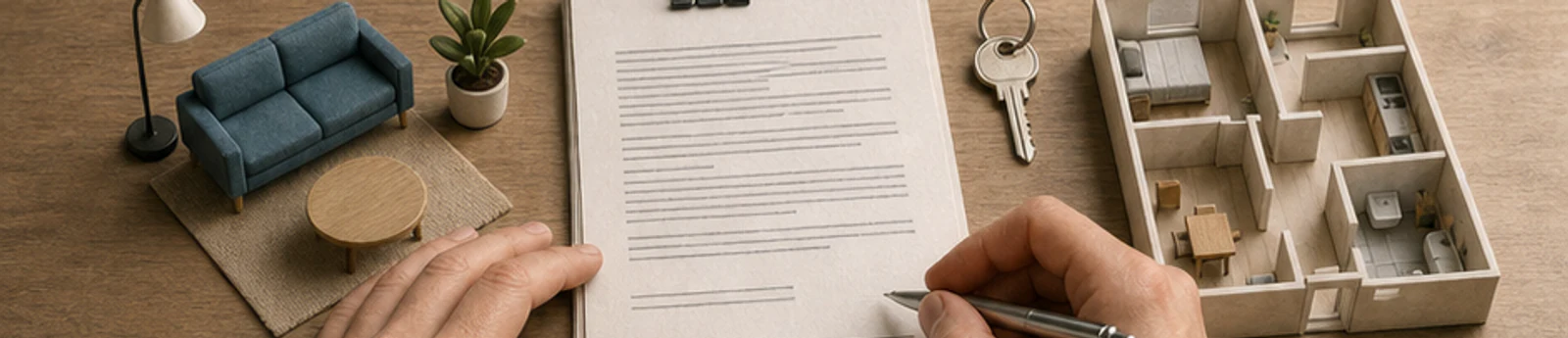 Editoriales Mietex26-Motiv zu Mietvertrag vor der Unterschrift prüfen – Grundlagen
